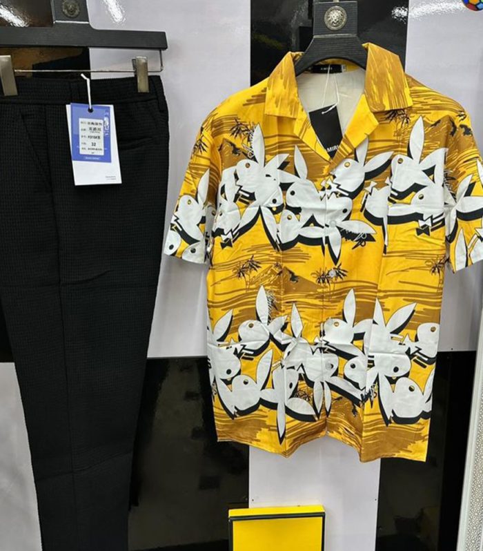 Men Vintage Outfit (black+yellow)